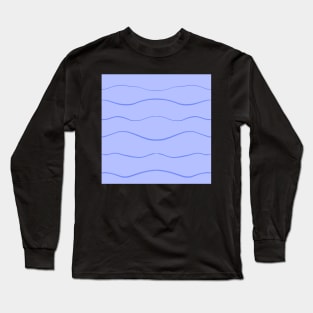 Pastel Purple Waves Long Sleeve T-Shirt